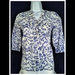 MAX Floral Blouse 3/4 Sleeves UK/EUR